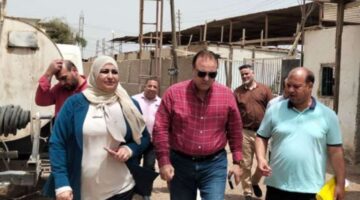 السكرتير العام لمحافظة سوهاج يعاين الموقع المقترح لإنشاء محطة معالجة توسعات الصرف الصحي