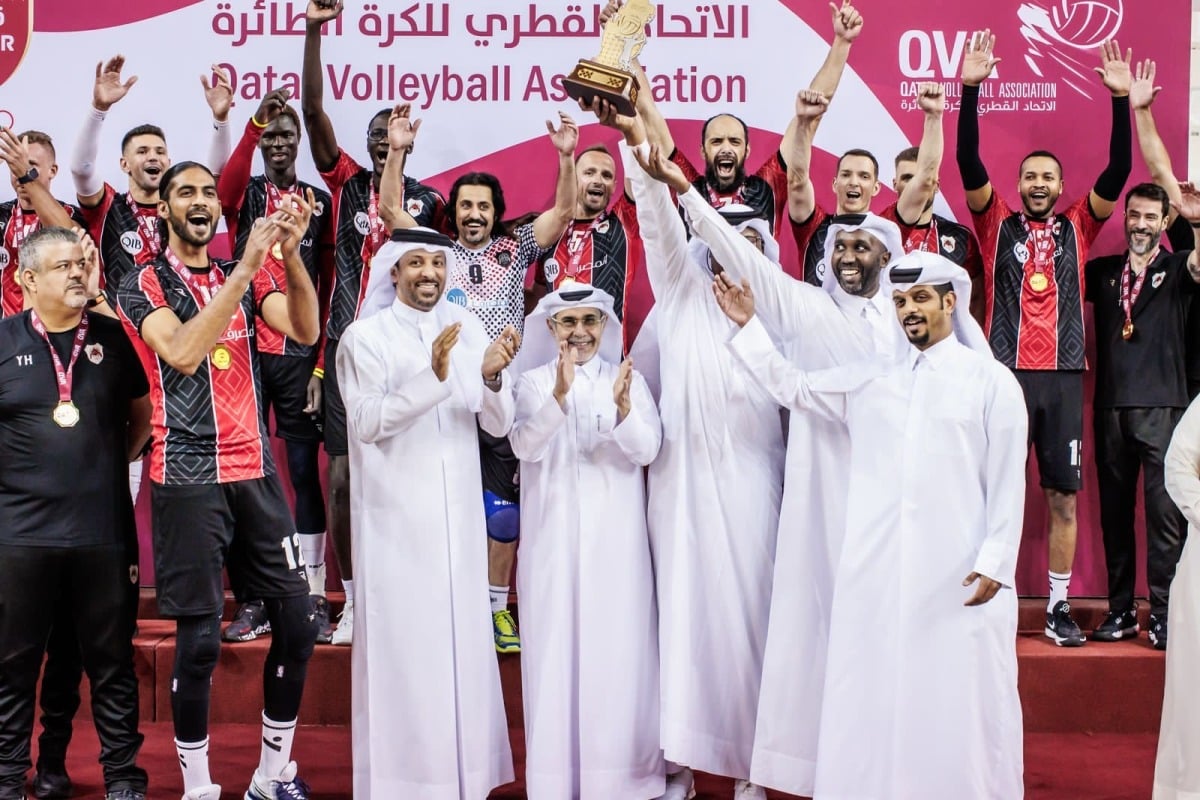 الريان يتوج بلقب كأس قطر للكرة الطائرة للمرة الـ 13 في تاريخه الريان يتوج بلقب كأس قطر للكرة الطائرة للمرة الـ 13 في تاريخه