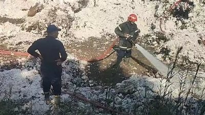 السيطرة على حريق فى شونة القمح بالغربية