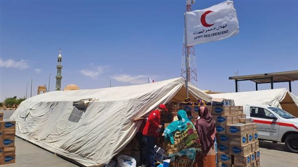 الهلال الأحمر المصري يستعرض الجهود الإغاثية لأزمة السودان على مدى عامين
