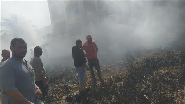 السيطرة على حريق جرن يضم 70 طن ثوم بقرية بني هاني في بني سويف
