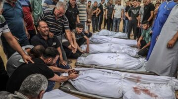 استشهاد 5 فلسطينيين بينهم طفلة إثر قصف الاحتلال مدينتي دير البلح ورفح