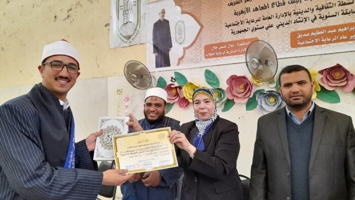 بورسعيد الأزهرية تحصد المركز الثالث جمهوريا في مسابقة الإنشاد الديني