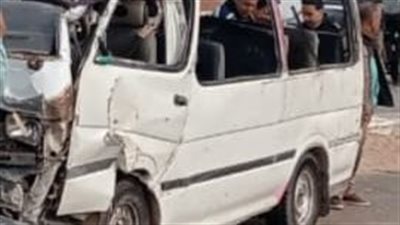 مصرع شخصين وإصابة 12 في انقلاب ميكروباص بطريق السويس الصحراوي مصرع شخصين وإصابة 12 في انقلاب ميكروباص بطريق السويس الصحراوي