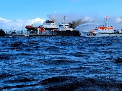 مصرع 143 شخصا على الأقل جراء نشوب حريق على متن قارب بنهر الكونغو