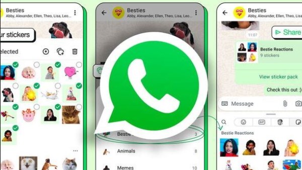 واتساب يطلق ميزة لإنشاء الملصقات دون مغادرة التطبيق