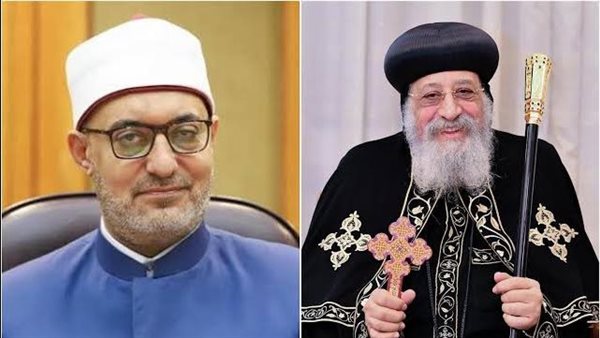 مفتي الجمهورية يهنئ البابا تواضروس بعيد القيامة