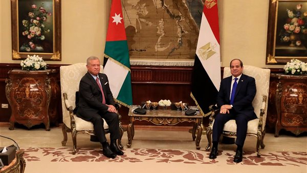 السيسي يؤكد تضامن مصر الكامل مع الأردن في مواجهة الإرهاب والجماعات المتطرفة