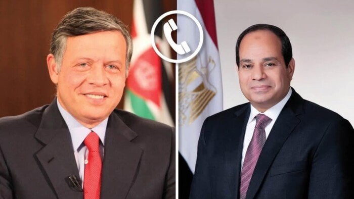 عاجل| الرئيس السيسي يؤكد للعاهل الأردني تضامن مصر مع المملكة في مواجهة جميع أشكال الإرهاب عاجل| الرئيس السيسي يؤكد للعاهل الأردني تضامن مصر مع المملكة في مواجهة جميع أشكال الإرهاب