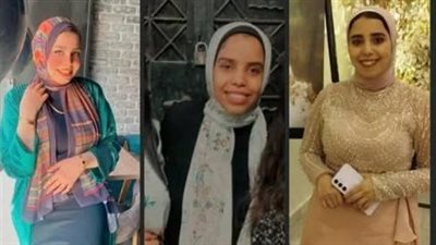 تشييع جثامين 3 فتيات من موظفات البنك الأهلي بأسيوط إثر مصرعهن في حادث