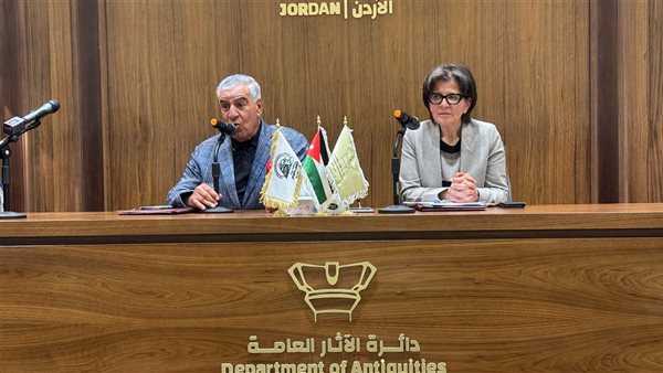 حواس يشارك وزيرة السياحة الأردنية في الإعلان عن اكتشاف للملك رمسيس الثالث حواس يشارك وزيرة السياحة الأردنية في الإعلان عن اكتشاف للملك رمسيس الثالث