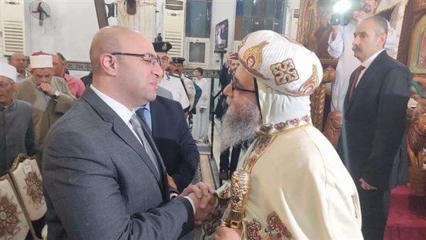 محافظ بني سويف يشهد مراسم قداس عيد القيامة المجيد بمطرانية ببا محافظ بني سويف يشهد مراسم قداس عيد القيامة المجيد بمطرانية ببا