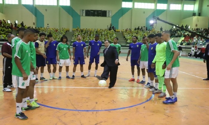 انطلاق منافسات الدورة العربية الـ19 لخماسيات كرة القدم بجامعة جنوب الوادي