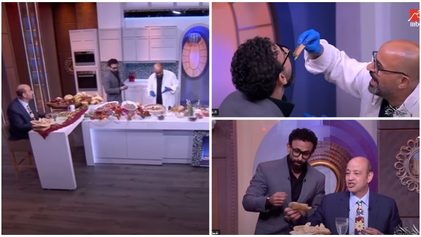 أخد طبق لـ زيزو .. إبراهيم فايق يقتحم استديو عمرو أديب علشان ياكل فسيخ ورنجة| شاهد