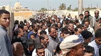 تشييع جثامين 7 أشخاص من الفيوم لقوا مصرعهم في حادث بليبيا