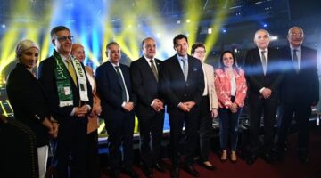 وزير الرياضة يفتتح بطولة كأس العالم للجمباز الفني