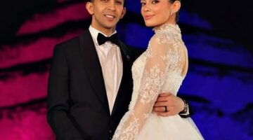 أول تعليق من هشام جمال بعد زفافه على ليلى أحمد زاهر