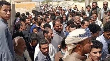 تشييع جثامين 7 ضحايا من أبناء الفيوم فى حادث اجدابيا .. صور