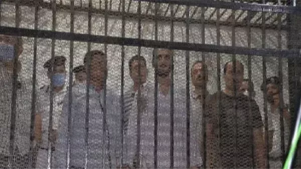 استكمال محاكمة 64 متهما في خلية "القاهرة الجديدة الإرهابية" استكمال محاكمة 64 متهما في خلية "القاهرة الجديدة الإرهابية"
