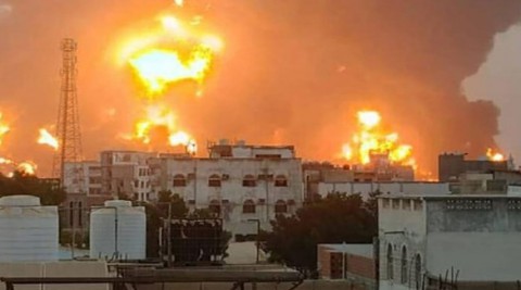 غارات أمريكية جديدة تستهدف عدة مناطق في شمالي اليمن.. وتسرب نفطي هائل في البحر الأحمر جراء ضربات جوية