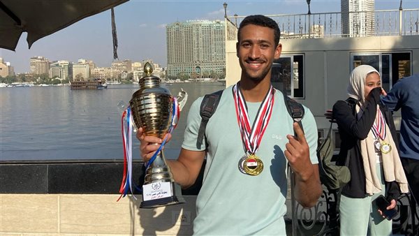 عمر باسم يتوج ب٣ ذهبيات ببطولة الجمهورية للكانوي والكياك