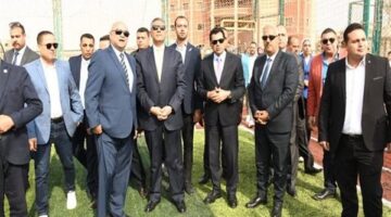 وزير الشباب والرياضة ومحافظ الجيزة ومحمد نافع يفتتحون منشآت رياضية جديدة بـ نادي حدائق الأهرام