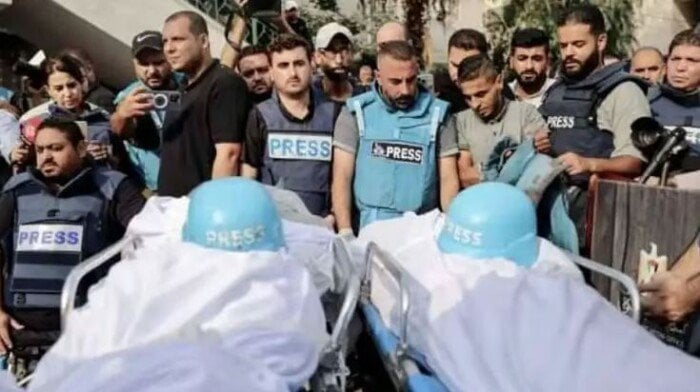 وفا: جرائم مرعبة ارتكبها الاحتلال بحق الصحفيين الفلسطينيين فى الربع الأول من 2025 وفا: جرائم مرعبة ارتكبها الاحتلال بحق الصحفيين الفلسطينيين فى الربع الأول من 2025