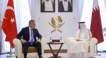 &nbsp;رئيس مجلس الوزراء وزير الخارجية يستقبل وزير الخارجية التركي