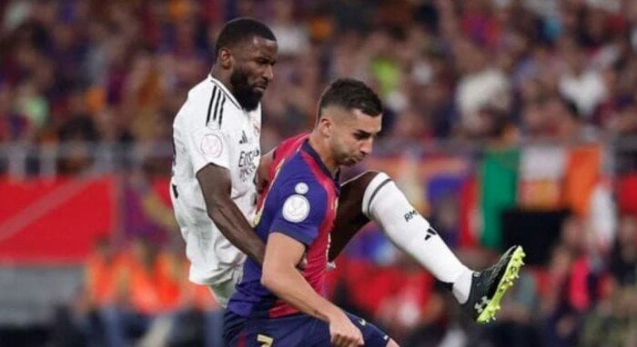 روديجير يعتذر عن سلوكه في نهائي كأس ملك إسبانيا