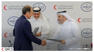 الهلال الأحمر القطري يوقع اتفاقية تعاون مع مؤسسة &quot;هالو تراست&quot; البريطانية