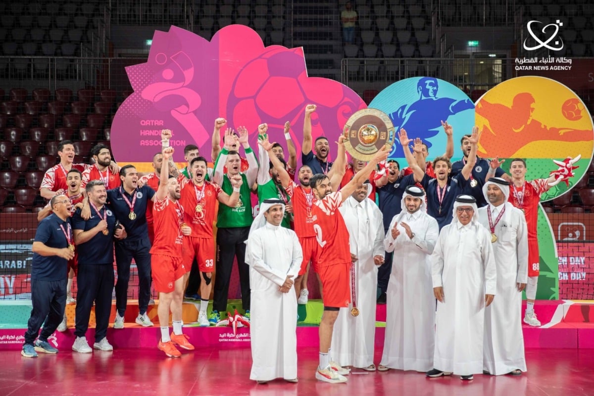 العربي يتغلب على الريان ويتوج بلقب الدوري العام لكرة اليد