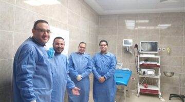 رئيس جامعة سوهاج يتفقد وحدة الجهاز الهضمي بمستشفى الطوارئ