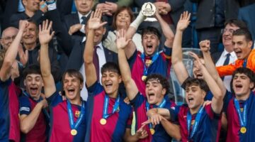 برشلونة يحقق الثلاثية ويتوج بلقب دوري أبطال أوروبا للشباب