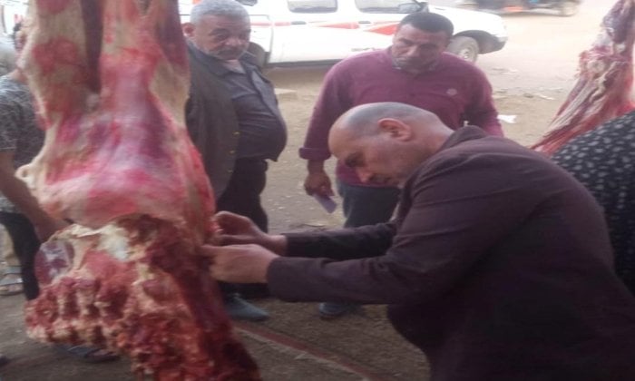 ضبط 150كيلو من اللحوم غير الصالحة للاستهلاك الادمي بالمنوفية