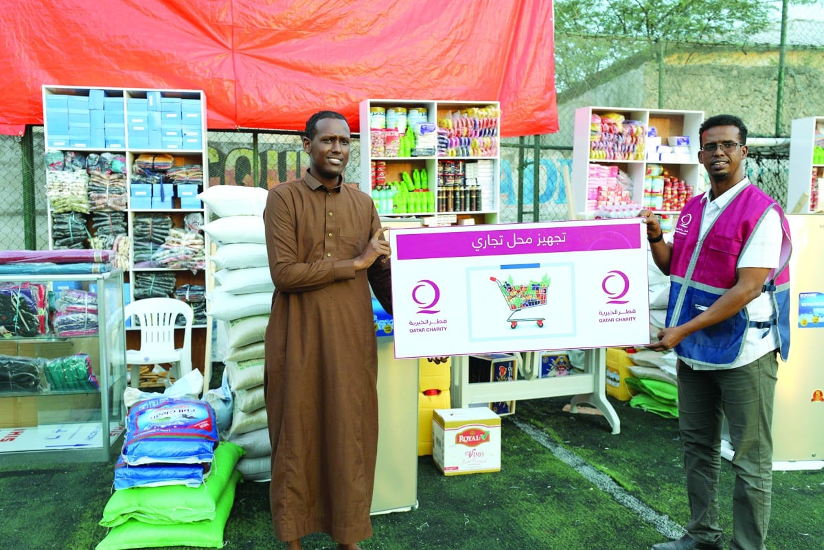 قطر الخيرية تمكن الأسر الصومالية المحتاجة اقتصاديا
