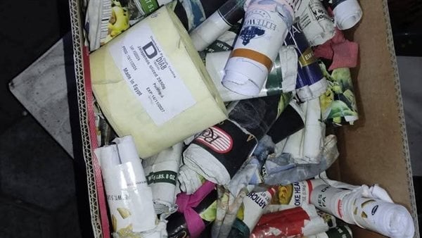 ضبط 3 أطنان منتجات غذائية مجهولة المصدر في مخزن غير مرخص بالعبور