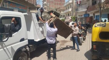رفع 1042 إشغال طريق و إزالة 53 خيمة وتندة مخالفة بالبحيرة