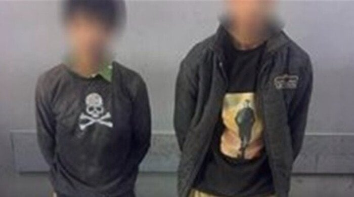ضبط المتهمين بسرقة كشاف من عمود إنارة بالسلام