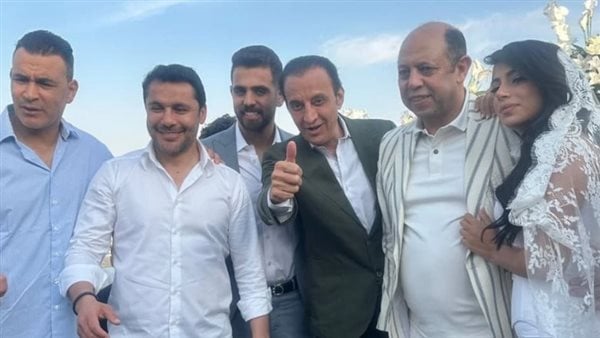 أحمد سليمان عضو مجلس الزمالك يحتفل بـ عقد قران ابنته