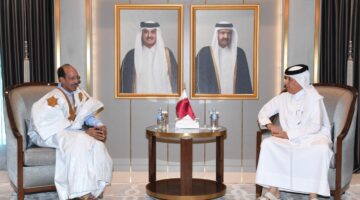 وزير الدولة للشؤون الخارجية يودع سفير موريتانيا