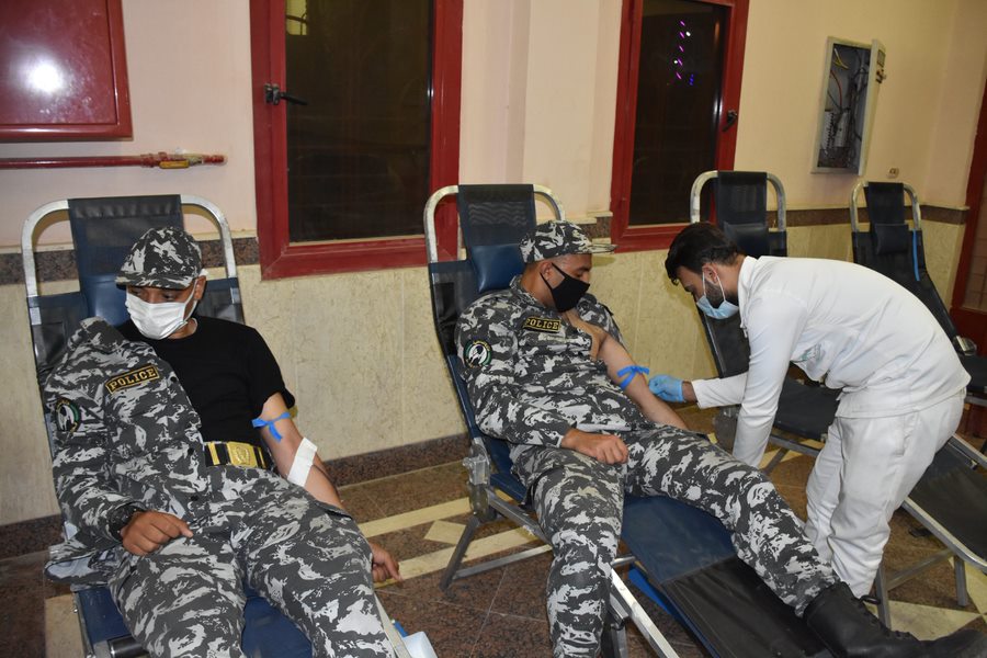 مديرية أمن الوادي الجيديد تنظم حملة للتبرع بالدم