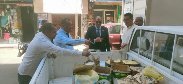 تموين الأقصر تضبط ربع طن فسيخ فاسد داخل محل غير مرخص