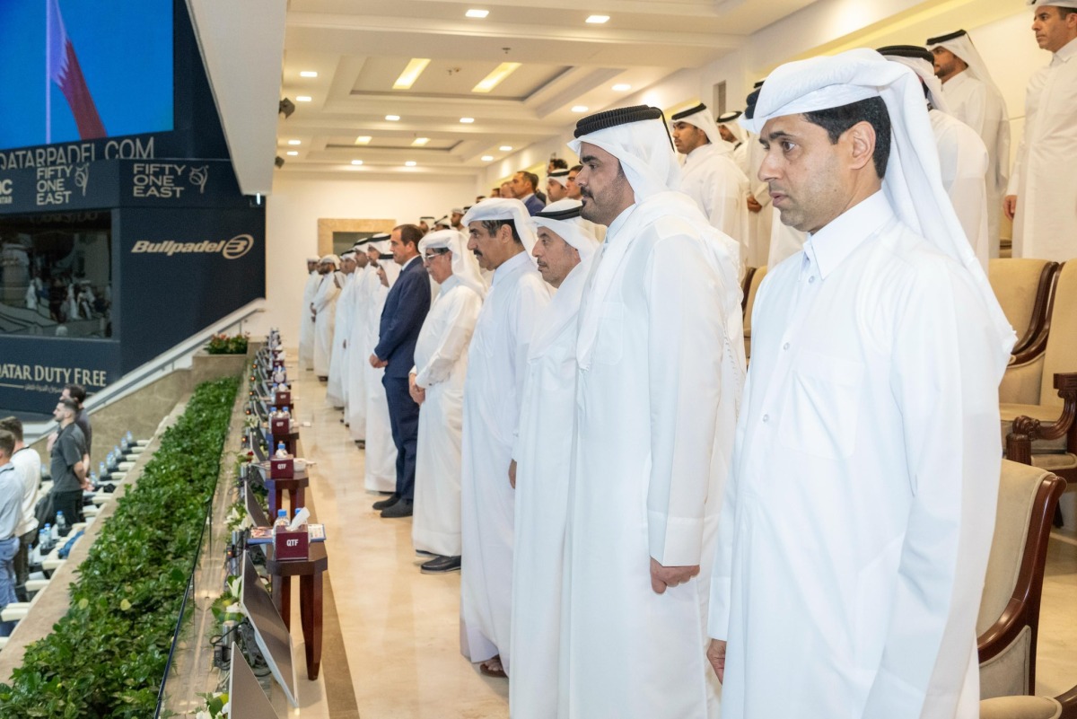 &nbsp;رئيس اللجنة الأولمبية القطرية يحضر نهائي بطولة أريد قطر الكبرى للبادل 2025