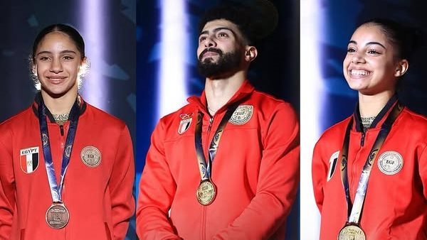 إنجاز تاريخي.. منتخب مصر للجمباز يحصد 5 ميداليات في ختام كأس العالم بالقاهرة