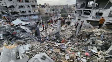 استشهاد 5 فلسطينيين في قصف إسرائيلي لخيام النازحين بغزة