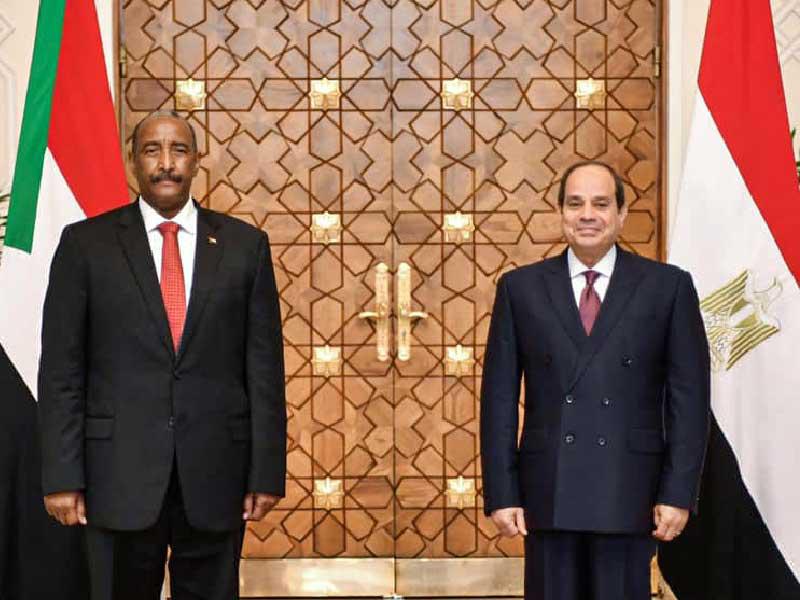السيسي والبرهان يتفقان على العمل المشترك لحفظ الأمن المائي للدولتين