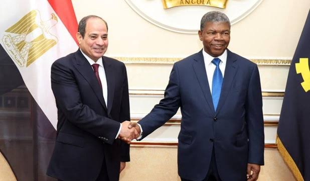 السيسي ونظيره الأنجولي يشهدان توقيع مذكرتي تفاهم بالاتصالات والبريد