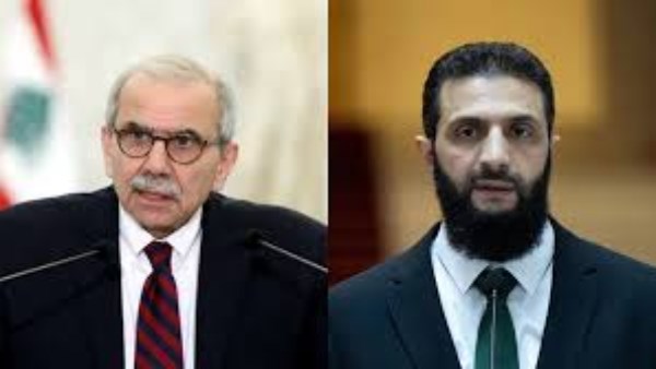 الشرع يلتقي رئيس الحكومة اللبنانية في دمشق ويعقدان مباحثات ثنائية الشرع يلتقي رئيس الحكومة اللبنانية في دمشق ويعقدان مباحثات ثنائية