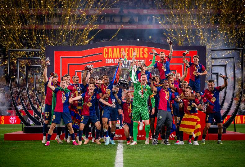 برشلونة ملك إسبانيا الجديد.. سيطرة البارسا على التشكيل المثالي لكأس الملك