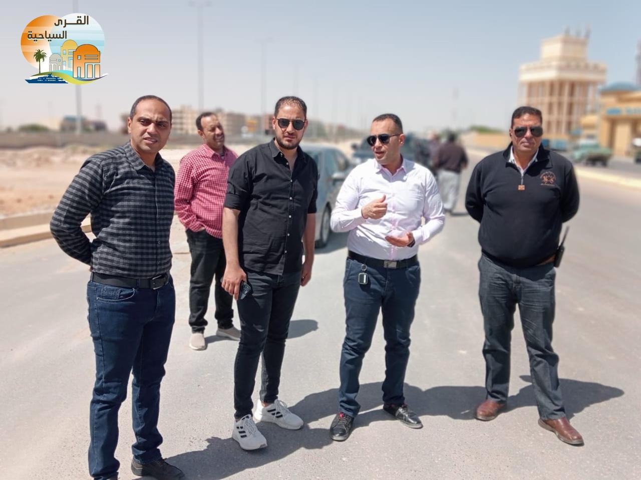 رئيس جهاز القرى السياحية يتفقد أعمال رفع كفاءة وتطوير منطقة الشانزليزيه